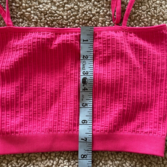 Spiritual Gangster Wide Rib Bandeau Cami in Raspberry M/L - Picture 17 of 17